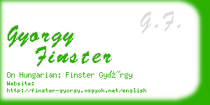 gyorgy finster business card